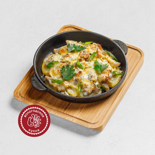Жарёха Вологодская с курицей и грибами