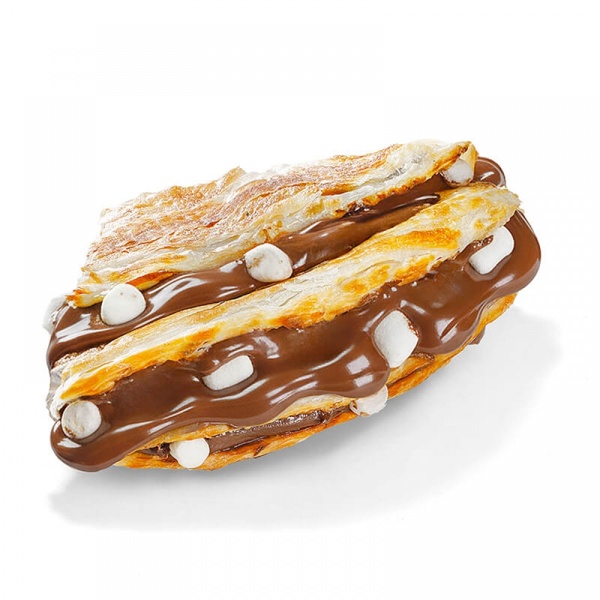 Кранч с шоколадной пастой и маршмеллоу