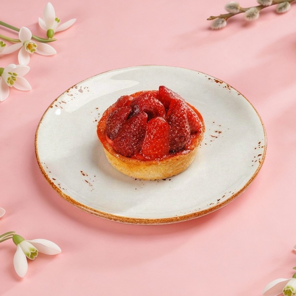 Тарталетка с клубникой