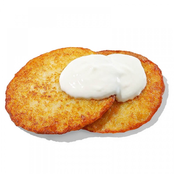 Драники со сметаной