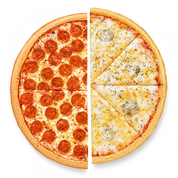 Пицца из двух половин 30 см