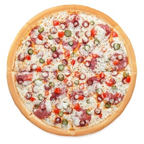 Пицца Аль-копчоне большая - бесплатная доставка домой и в офис