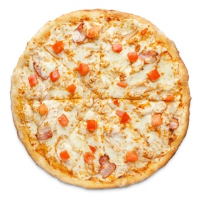 Пицца Чесночный цыпа пышная с бесплатной доставкой