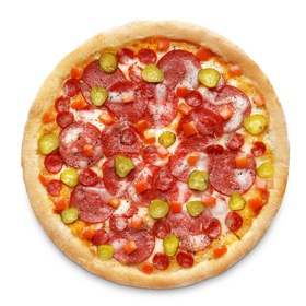Пицца Аль-копчоне пышная с бесплатной доставкой