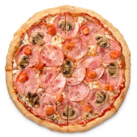 Пицца Ветчина и грибы римская с бесплатной доставкой