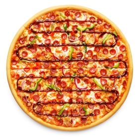 Пицца Барбекю большая - бесплатная доставка домой и в офис