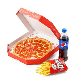 Комбо Пицца + закуска + напиток  с бесплатной доставкой