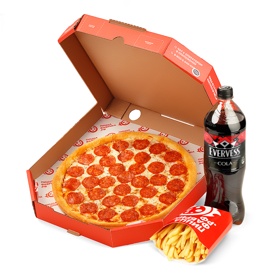 Комбо Пицца и закуска и напиток  с бесплатной доставкой