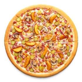 Пицца Таёжная большая - бесплатная доставка домой и в офис