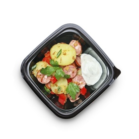 Картофельный с колбасками