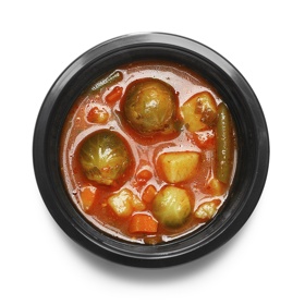 Со свининой и брюссельской капустой